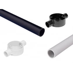 Conduit - PVC Round Heavy Gauge Conduit + Accessories