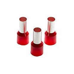 Partex CEF35016F 35.0mm Red French Bootlace Ferrules pack of 100