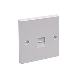 CED TELFS1/PP 1gang Flush Slave Telephone Socket White