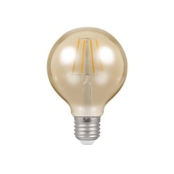 Crompton 4276 5 Watt ES Dimmable 80mm Round Globe Vintage Lamp