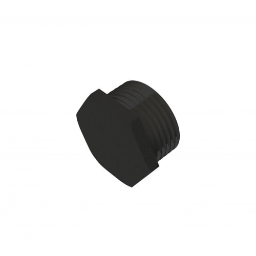 Metpro 25mm Blk.enamel hexagon head stopping plug