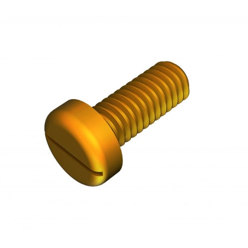 DEG BPR435 M4x35mm Pan head brass machine screw