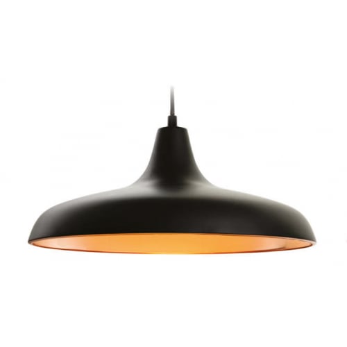 Firstlight 4854BK Curtis Pendant Matt Black with Copper inner