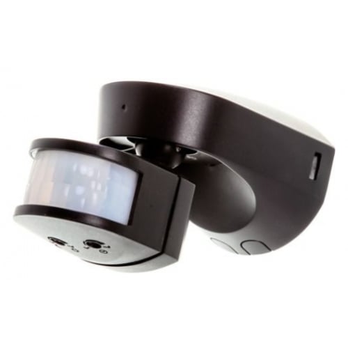 Timeguard SLB2300 Black Wall Mount PIR 180 degree, 2300w or 140w LED 12m Range