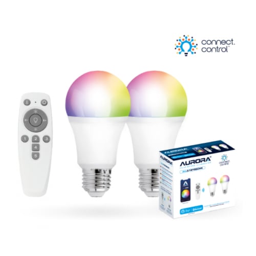 Aurora AU-A1BTGECWK AOne Bluetooth Connect Control Kit with 2x8w ES GLS lamp and remote control