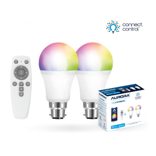 Aurora AU-A1BTGBCWK AOne Bluetooth Connect Control Kit with 2x8w BC GLS lamps and remote control