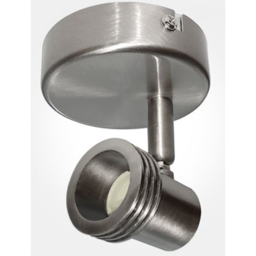 Eterna SPOT1SN 1 x GU10 240v Satin Nickel Single Spotlight Fitting