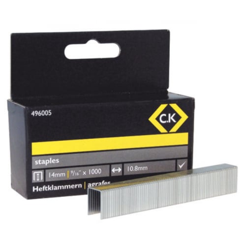 CK Tools 496005 10.5 x 14mm Square Staples (1000) 