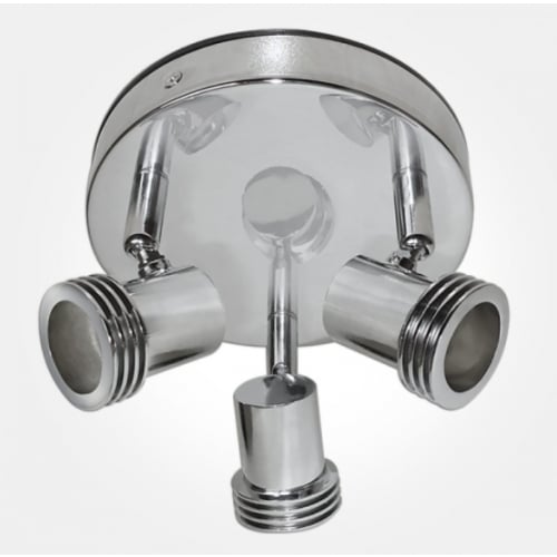 Eterna SPOT3CRPL 3 x GU10 240V Polished Chrome Plate Spotlight Fitting