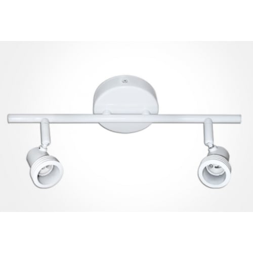 Eterna SPOT2WH 2 x GU10 240v White Bar Spotlight Fitting