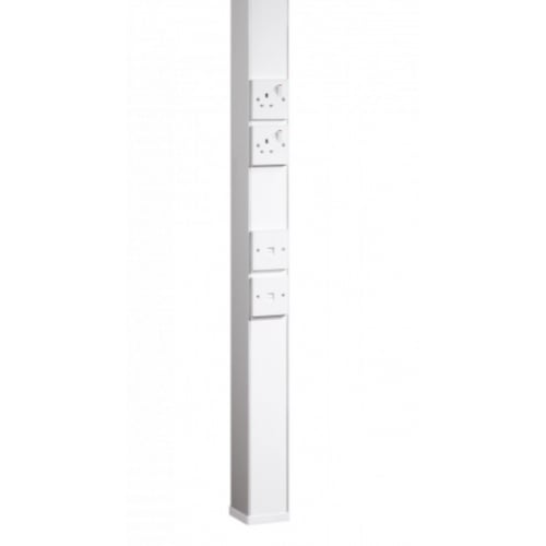 Marco MTP1W 3.6 Metre White power pole & 6 Boxes