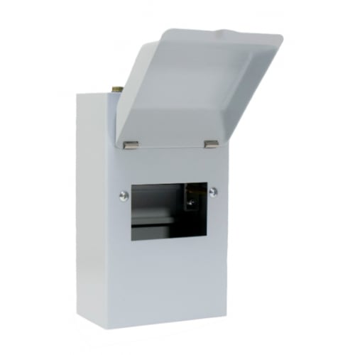 ECL MEC4M 4 Way Metal Enclosure with Metal Hinged Cover