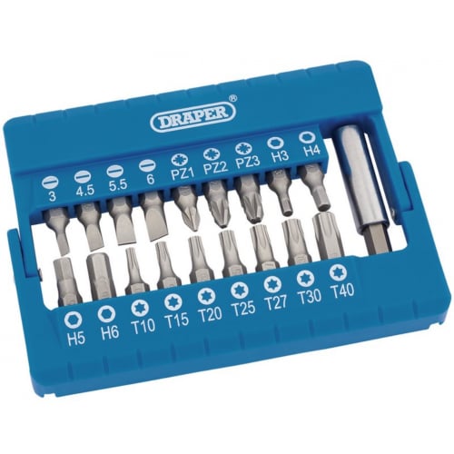 Draper 82393 19 piece magnetic bit holder set