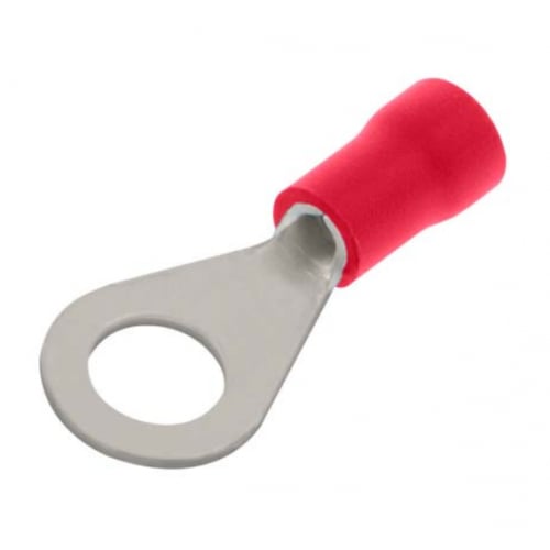 Unicrimp QRR8 8.0mm Red Pre Insulated Ring Crimp Terminals (100)