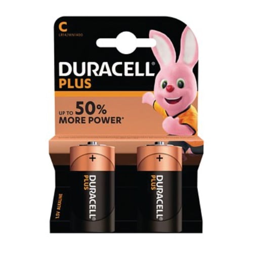 Duracell MN1400B2 Plus Power C type battery Pack of 2