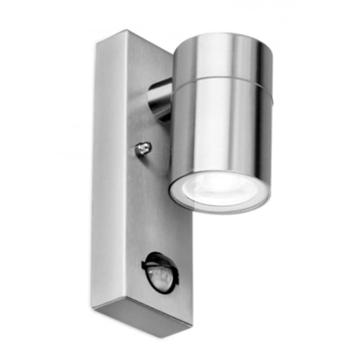 Aurora EN-WL6SS Down Wall Light PIR IP44 304 Stainless Steel