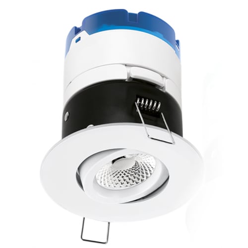 Aurora AU-MPRO2AW/40 White 6 Watt 4000k Cool White Dimmable LED Adjustable Downlight