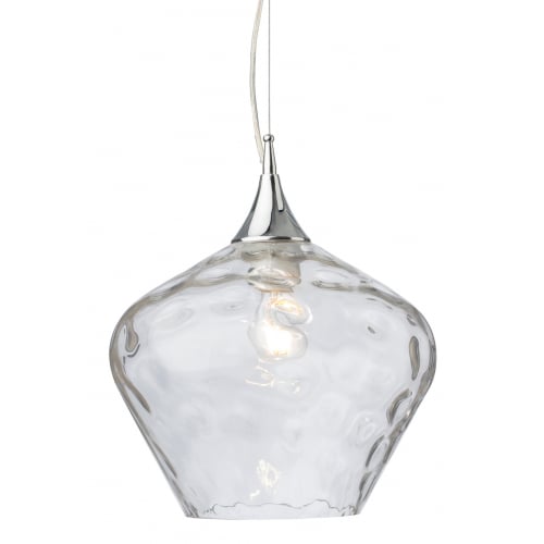 Firstlight 2930CL Titan Pendant Chrome with Clear Glass