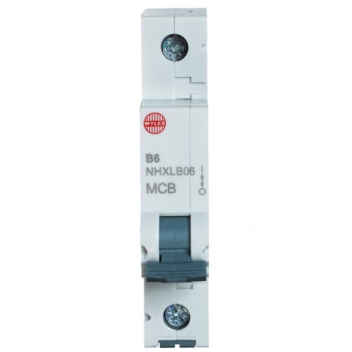 Wylex NHXLB40 40 Amp 6KA Single Pole Type B MCB