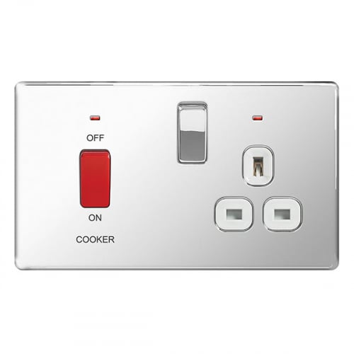 BG FPC70W-01 45a Cooker Control Unit Polished Chrome