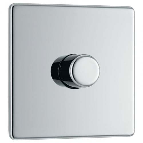 BG FPC81-01 1 Gang 2 Way 200w Dimmer Polished Chrome