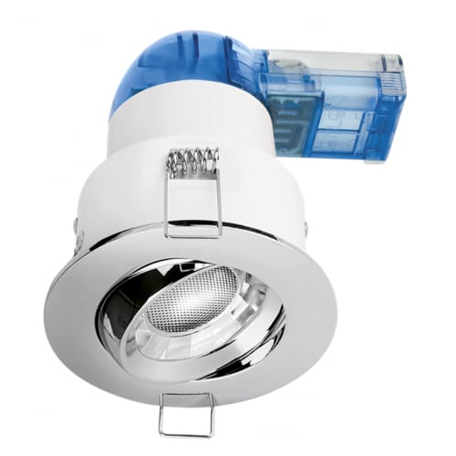 Aurora AU-A62PROPC/40 6w LED Tilt Downlight 4000k Cool White with Polished Chrome Bezel