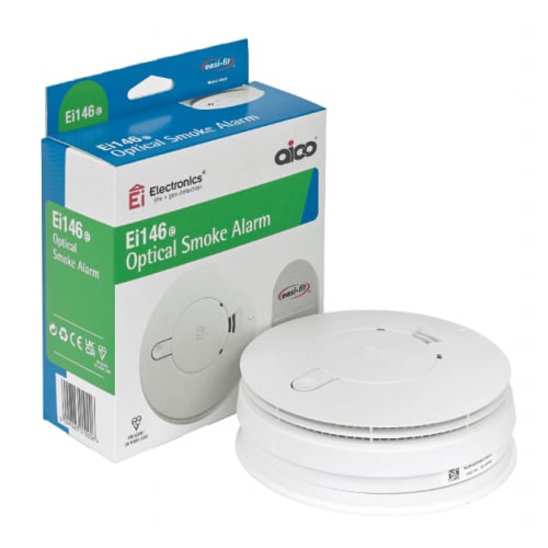 Aico EI146E 240v Optical Smoke Alarm + Base