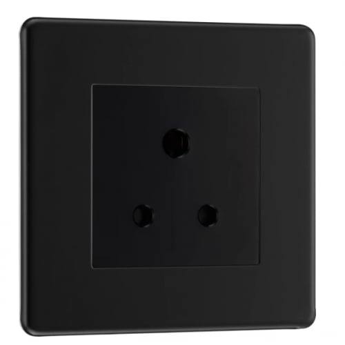 BG FFB29B-01 5a Unswitched Socket Matt Black