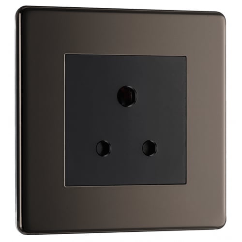 BG FBN29B-01 5a Unswitched Socket Black Nickel